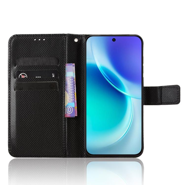 For vivo X300 Diamond Texture Leather Phone Case