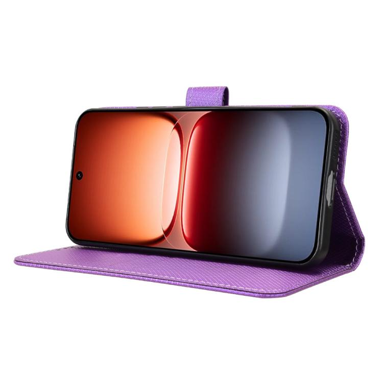 For vivo iQOO 15 5G Diamond Texture Leather Phone Case