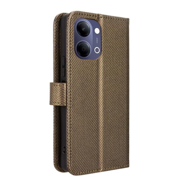 For vivo Y21 5G / Y05 4G Diamond Texture Leather Phone Case