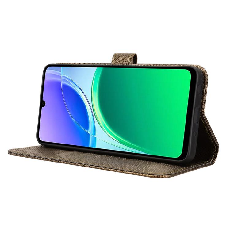 For vivo Y21 5G / Y05 4G Diamond Texture Leather Phone Case