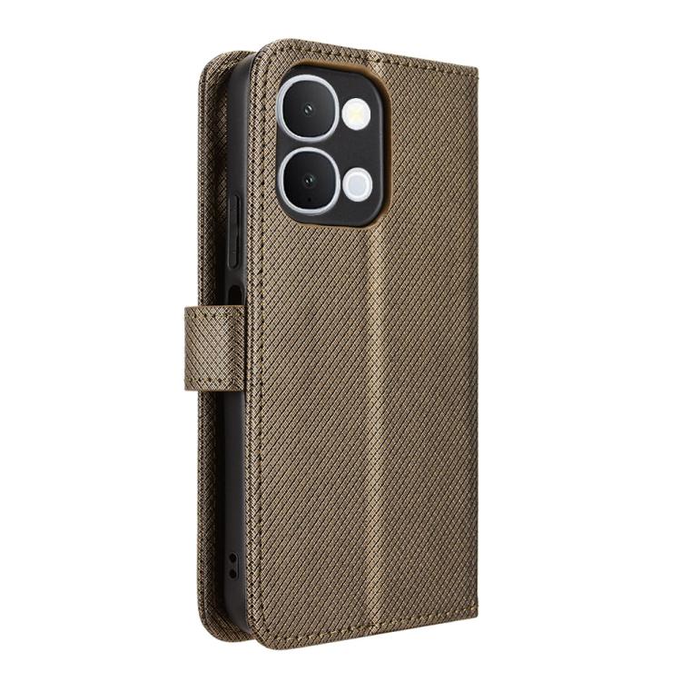 For vivo Y31d 4G / Y500i 5G Diamond Texture Leather Phone Case