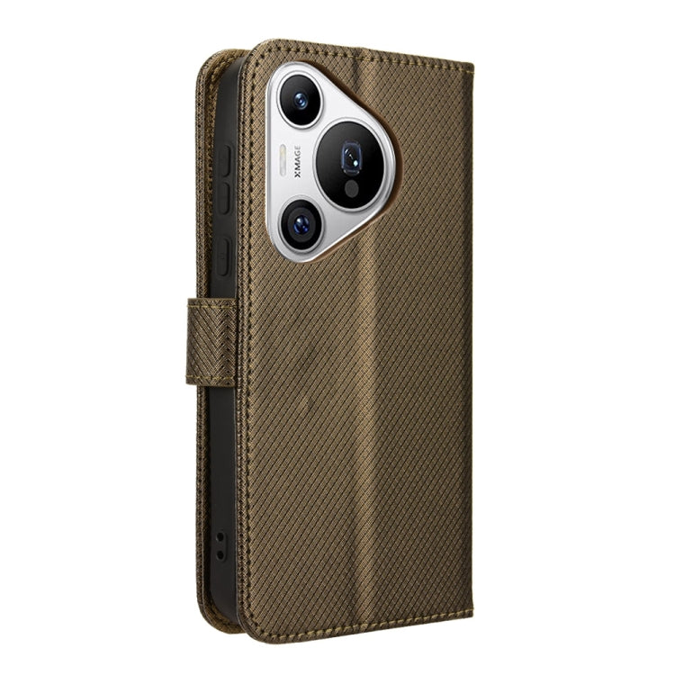 For Huawei Pura 70 Diamond Texture Leather Phone Case