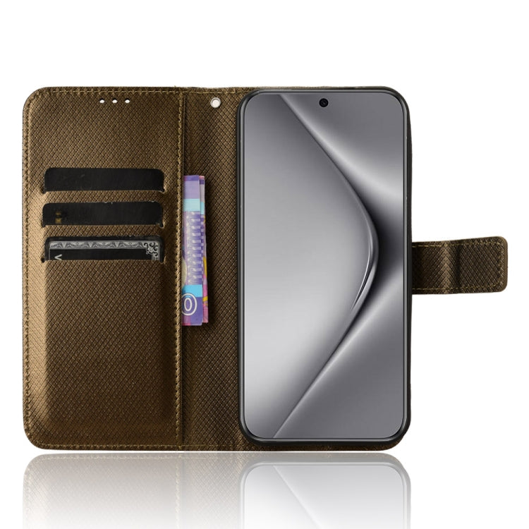 For Huawei Pura 70 Diamond Texture Leather Phone Case