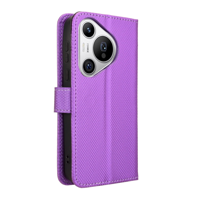 For Huawei Pura 70 Diamond Texture Leather Phone Case