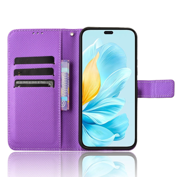 For Honor 200 Lite Global Diamond Texture Leather Phone Case