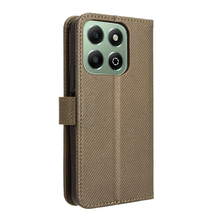 For Honor X6b 4G Diamond Texture Leather Phone Case