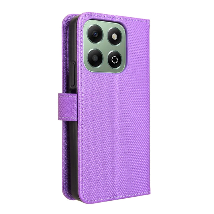 For Honor X6b 4G Diamond Texture Leather Phone Case