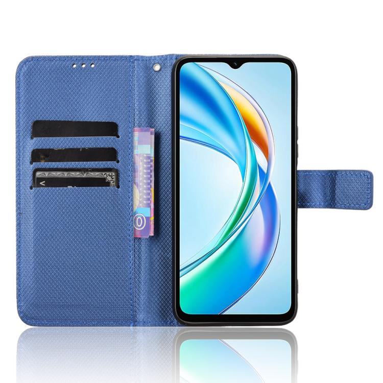 For Honor X5b 4G Diamond Texture Leather Phone Case