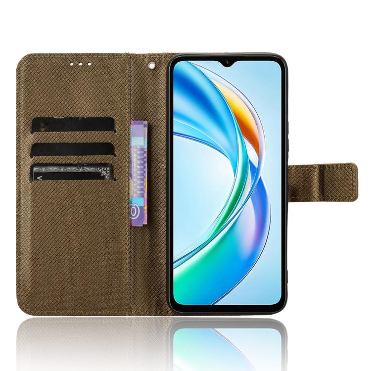 For Honor X5b 4G Diamond Texture Leather Phone Case