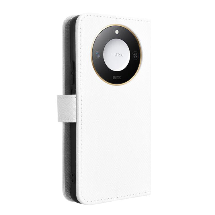 For Honor X60 5G / X9C Smart Diamond Texture Leather Phone Case