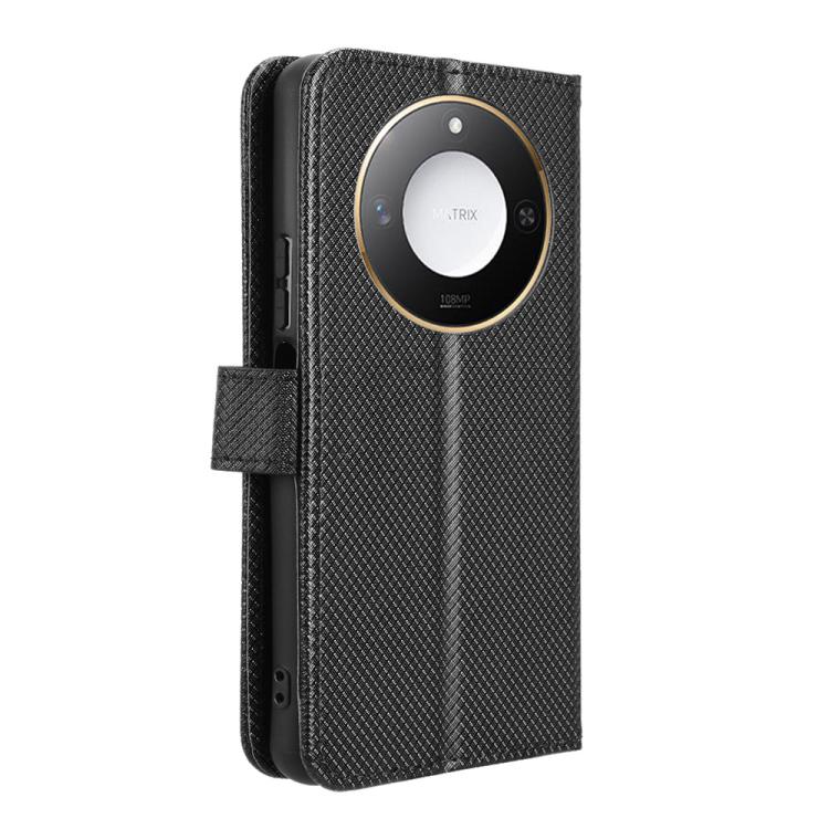 For Honor X60 5G / X9C Smart Diamond Texture Leather Phone Case