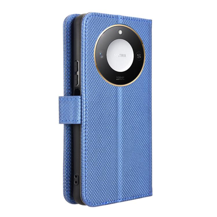 For Honor X60 5G / X9C Smart Diamond Texture Leather Phone Case