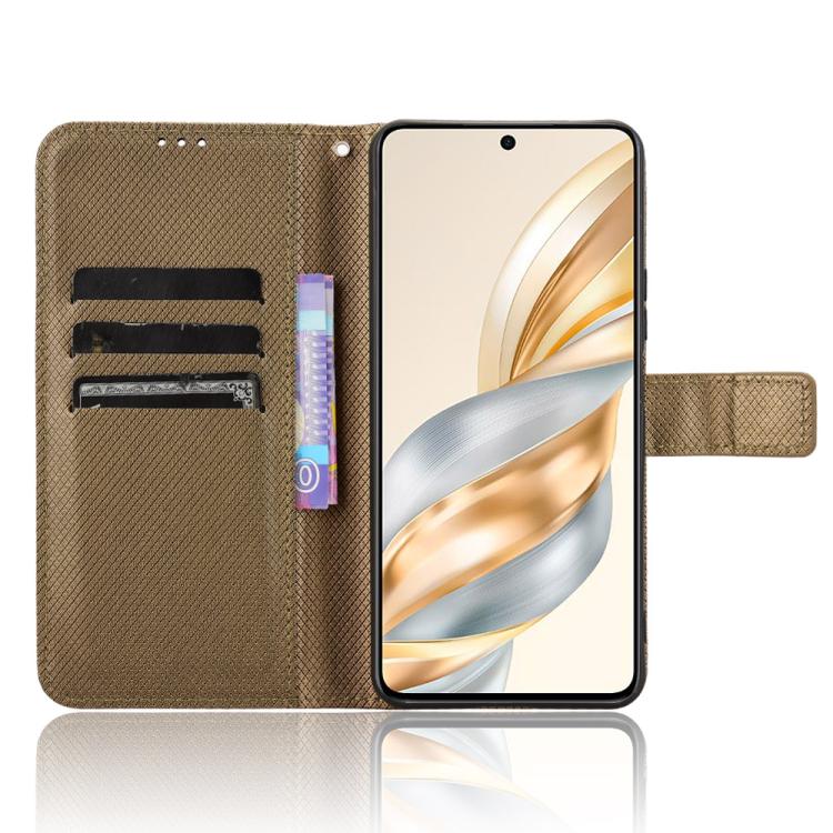 For Honor X60 5G / X9C Smart Diamond Texture Leather Phone Case