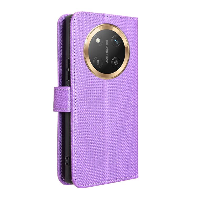 For Honor X60 Pro 5G / X9C 5G Diamond Texture Leather Phone Case
