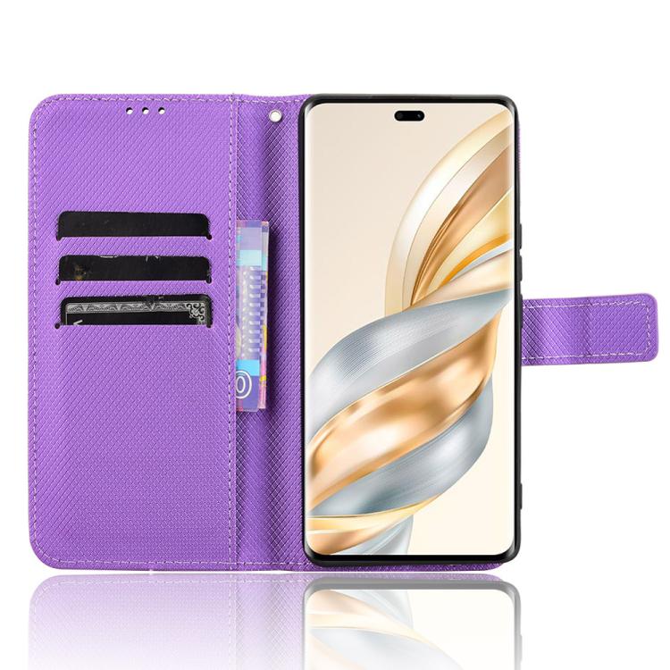 For Honor X60 Pro 5G / X9C 5G Diamond Texture Leather Phone Case