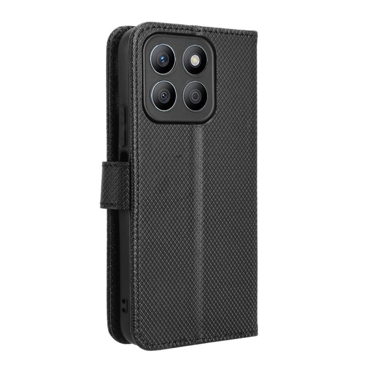 For Honor X8c 4G Diamond Texture Leather Phone Case