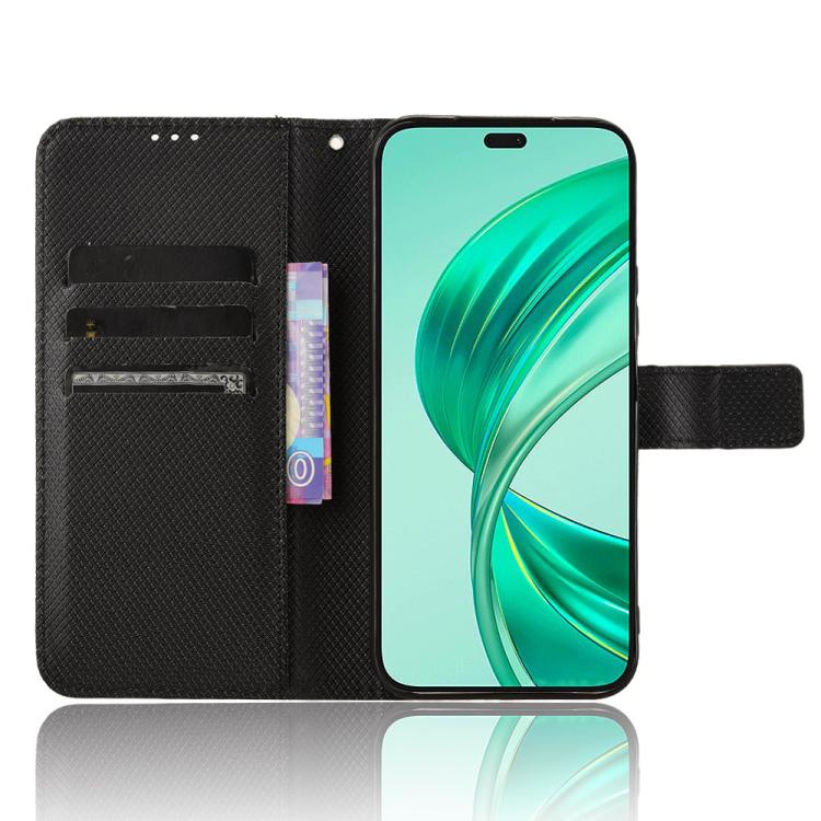 For Honor X8c 4G Diamond Texture Leather Phone Case