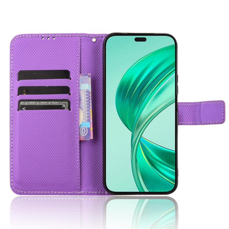 For Honor X8c 4G Diamond Texture Leather Phone Case