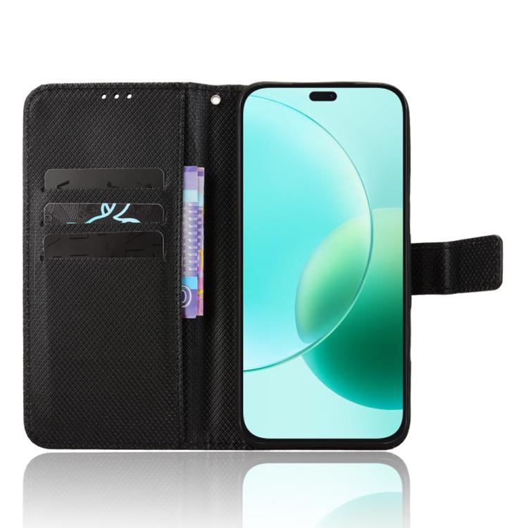 For Honor 400 Lite Global Diamond Texture Leather Phone Case