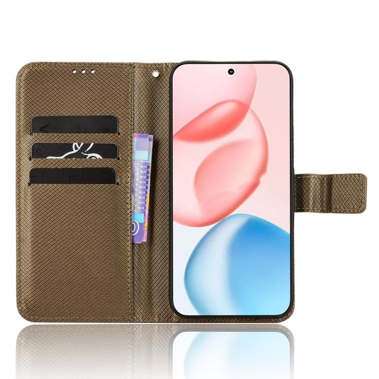 For Honor 400 Global 156.5mm Diamond Texture Leather Phone Case