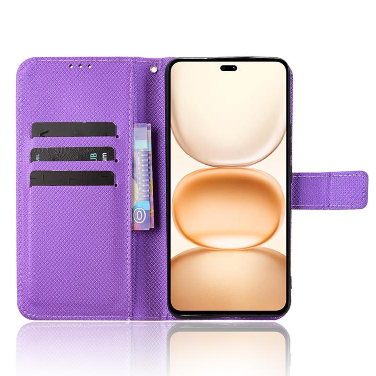 For Honor Power 5G Diamond Texture Leather Phone Case
