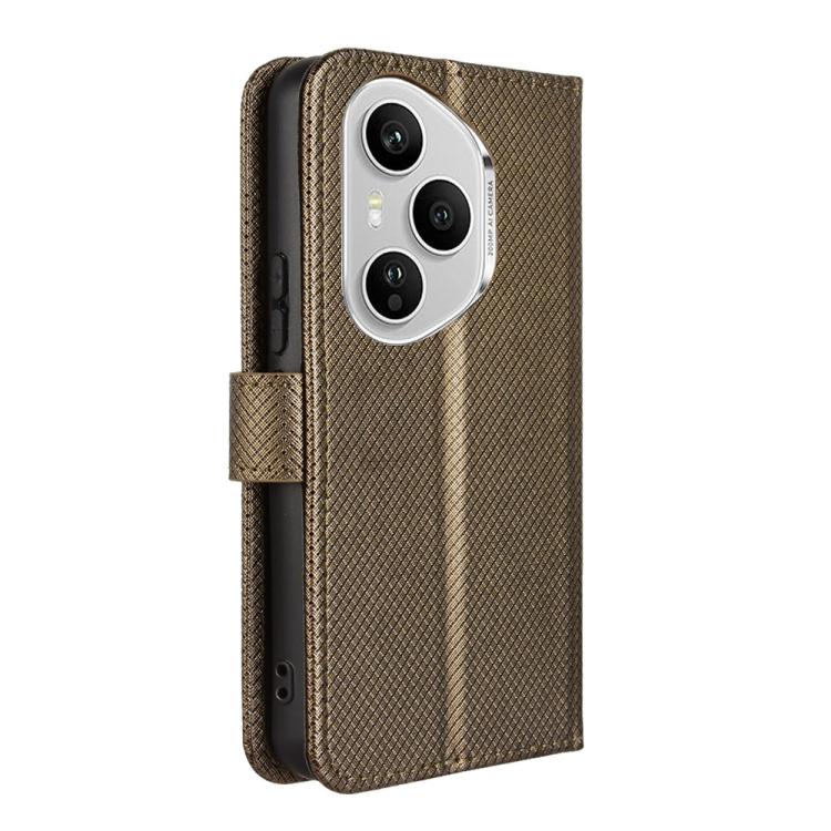 For Honor 400 Pro Global 160.8mm Diamond Texture Leather Phone Case