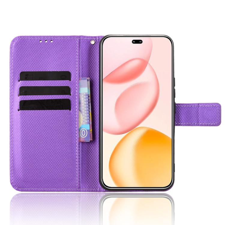 For Honor 400 Pro Global 160.8mm Diamond Texture Leather Phone Case