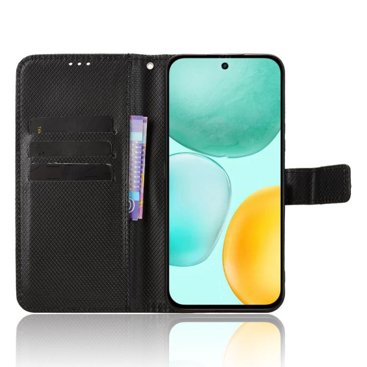 For Honor X6c 4G Diamond Texture Leather Phone Case