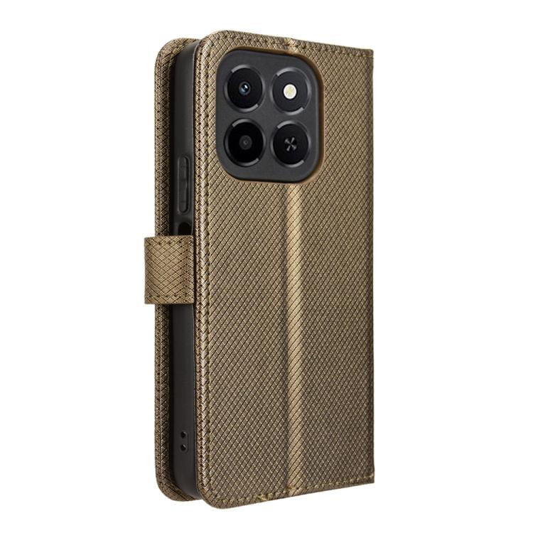 For Honor X6c 4G Diamond Texture Leather Phone Case