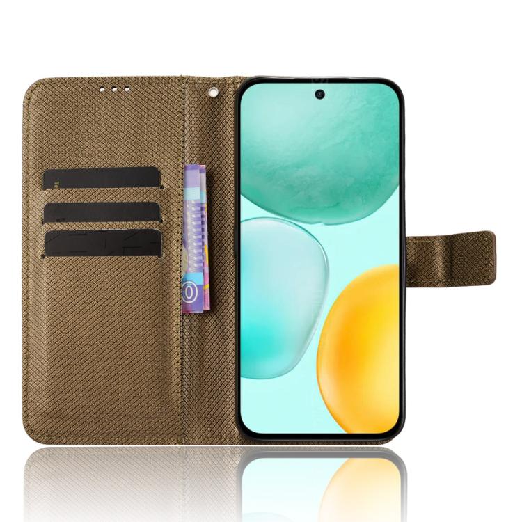 For Honor X6c 4G Diamond Texture Leather Phone Case