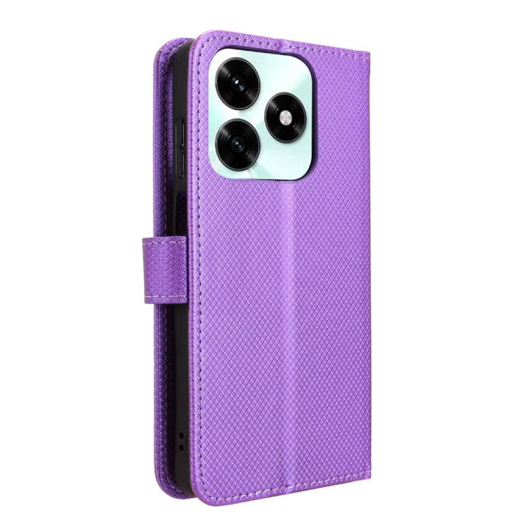 For Honor X5c Plus 4G Diamond Texture Leather Phone Case