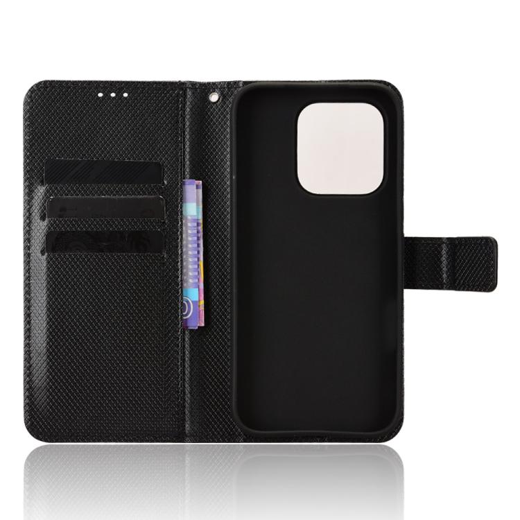 For Honor 600 Lite Global Diamond Texture Leather Phone Case