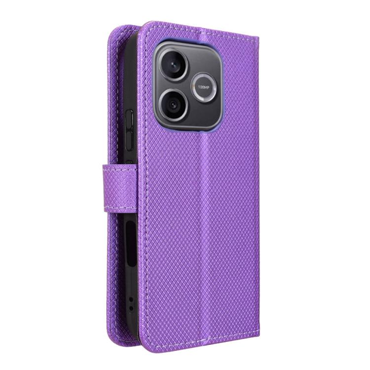 For Honor 600 Lite Global Diamond Texture Leather Phone Case