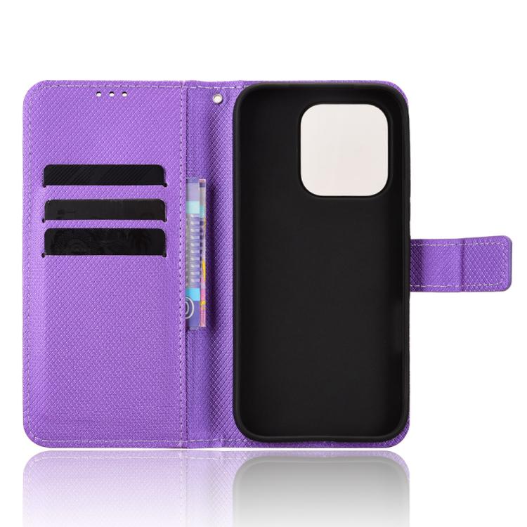 For Honor 600 Lite Global Diamond Texture Leather Phone Case