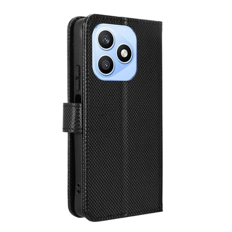 For Honor X8d 4G Diamond Texture Leather Phone Case