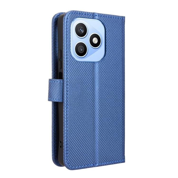 For Honor X8d 4G Diamond Texture Leather Phone Case