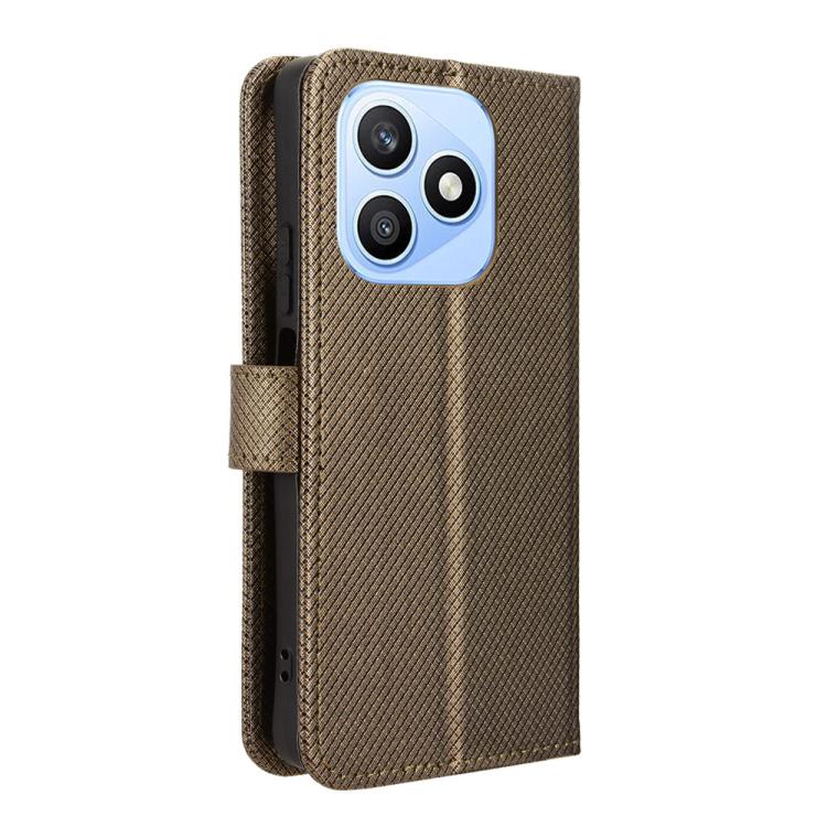 For Honor X8d 4G Diamond Texture Leather Phone Case
