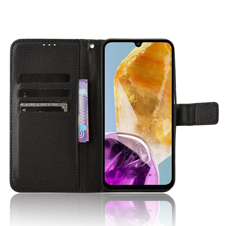 For Samsung Galaxy F15 / M15 5G Diamond Texture Leather Phone Case