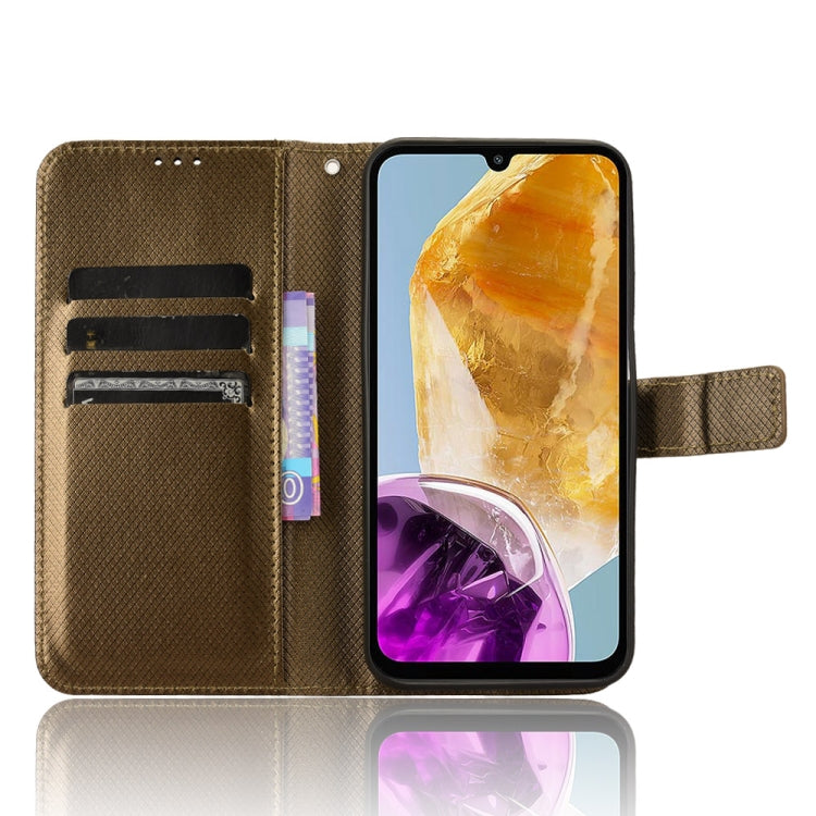 For Samsung Galaxy F15 / M15 5G Diamond Texture Leather Phone Case