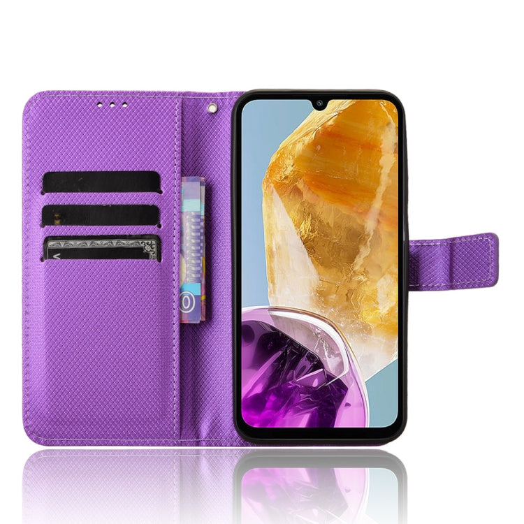 For Samsung Galaxy F15 / M15 5G Diamond Texture Leather Phone Case