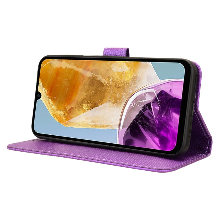 For Samsung Galaxy F15 / M15 5G Diamond Texture Leather Phone Case