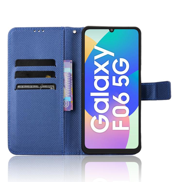 For Samsung Galaxy F06 5G / M06 5G Diamond Texture Leather Phone Case