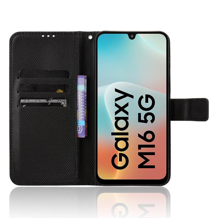 For Samsung Galaxy F16 5G / M16 5G Diamond Texture Leather Phone Case