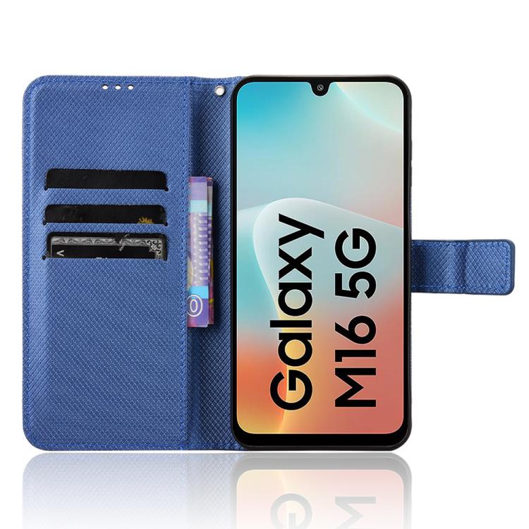 For Samsung Galaxy F16 5G / M16 5G Diamond Texture Leather Phone Case