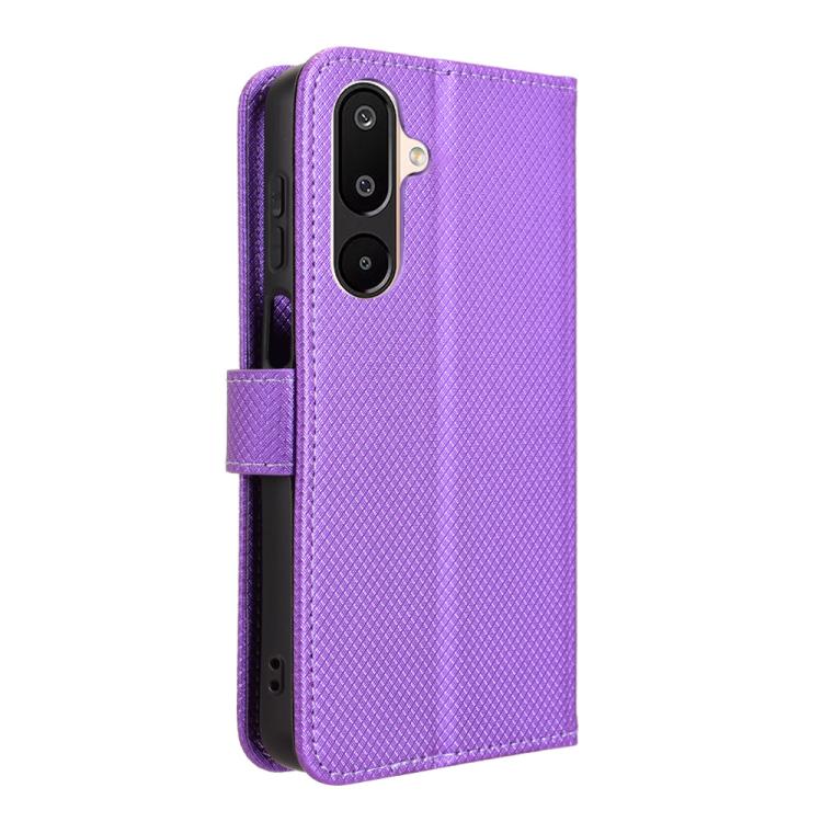 For Samsung Galaxy F16 5G / M16 5G Diamond Texture Leather Phone Case