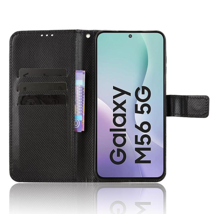 For Samsung Galaxy M56 5G Diamond Texture Leather Phone Case