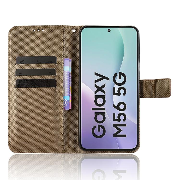 For Samsung Galaxy M56 5G Diamond Texture Leather Phone Case