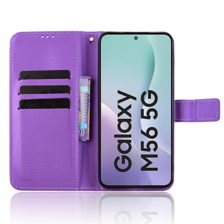 For Samsung Galaxy M56 5G Diamond Texture Leather Phone Case