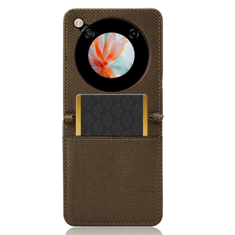 For ZTE nubia Flip / Libero Flip Diamond Texture Leather Phone Case