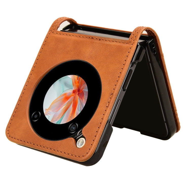 For ZTE nubia Flip / Libero Flip Retro Texture Leather Phone Case